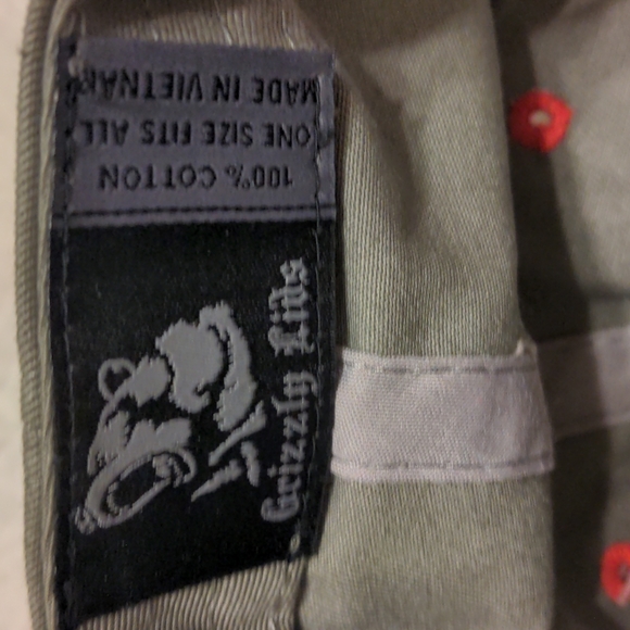 Grizzly Lids Gray California Republic Trucker Snapback W/Red Rim. O/S. NWT - Picture 4 of 7